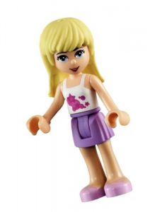 Stephanie, el personaje rubio y de ojos claros de Lego Friends