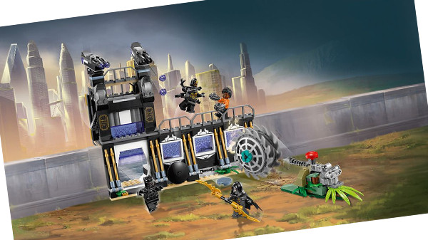 Juego de construcción del tema Avengers Infinity War de LEGO: Ataque de la trilladora de Corvus Glaive