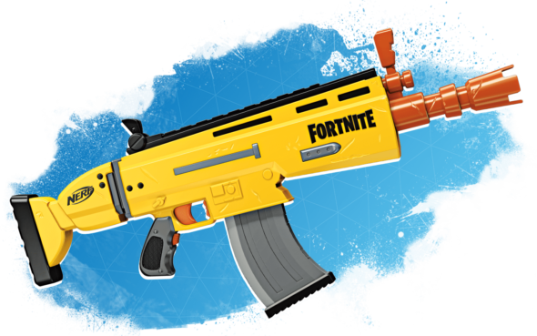 Pistola Nerf de Fortnite