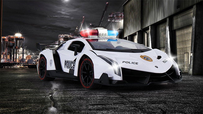 coche de policia radiocontrol